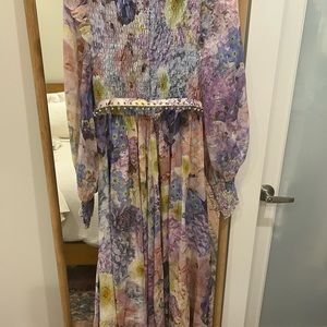 Zimmermann | Dresses | Zimmermann Nwt Rhythmic Smocked Midi Dress Sz | Poshmark
